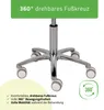 HABYS Ergonomischer Drehhocker Lila | Rollhocker Produktbild-Vorschau 5