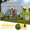tillvex® 2X Parete laterale grigia per gazebo 3x3m e 3x6m | Anteprima dell’immagine prodotto 4