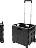 Chariot de courses pliable noir jusqu'à 18 kg avec Voir les images du produit 1