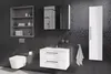 Armoire de salle de bain Stamar, blanche brillante, pour Voir les images du produit 3