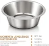 Hundenapf aus Edelstahl mit rutschfestem Silikonboden, 2er Produktbild-Vorschau 2