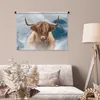 MuchoWow® Wandteppich Wandbehang Schottische Hochlandrind - Produktbild-Vorschau 5