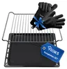 Backblech Grillrost mit 2x Ofenhandschuhe passend wie Produktbild-Vorschau 1