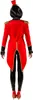 O9834-42-44 rot-schwarz Damen Zirkus Direktorin Frack Produktbild-Vorschau 3