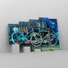Bild auf Leinwand - Leinwandbild - Fahrräder Graffiti Produktbild-Vorschau 4