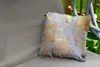 MuchoWow® Outdoor Kissen - Marmor - Blau - Gold - Luxus - Produktbild-Vorschau 2