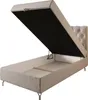 Gepolstertes Boxspringbett 100x200 ADRIA 2 - hellgrau Produktbild-Vorschau 3