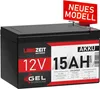 Langzeit Akku 12V 15AH Bleiakku GEL Batterie Bleigel Produktbild-Vorschau 4