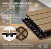 ECD Germany WPC Terrassenfliesen, 60x30 cm, 24er Spar Set Produktbild-Vorschau 3
