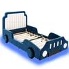 Flieks Kinderbett 90x200cm mit Led, Polsterbett Einzelbett Produktbild-Vorschau 9