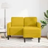 vidaXL 2-Sitzer-Sofa mit Chaiselongue L-Form Gelb 125 cm Produktbild-Vorschau 2