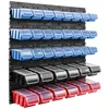 A wall-mounted storage system with multiple rows of bins. Podgląd zdjęcia produktu