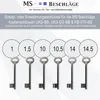 Buntbartschlüssel Ersatz für MS Beschläge Kastenschlösser – Produktbild-Vorschau 5