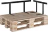 vidaXL Opěradlo pro pohovku Pallet Black 110 cm Iron Náhled obrázku produktu 4