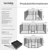 Product information and dimensions for a pet playpen. Produktbild-Vorschau
