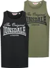 Pánský singlet regular fit double pack MOSTON Olive/Black M Náhled obrázku produktu 2