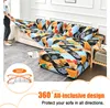 Topchances Pohovka kryt Elastický Stretch pro L tvar Náhled obrázku produktu 3