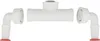 A white plumbing fitting assembly for a washing machine. Náhľad obrázku produktu
