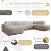 AX LIVING XXL Sofa U Form Didim Taupe 378cm breit modern & Produktbild-Vorschau 5