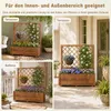 KOMFOTTEU Erhöhter Pflanzkasten aus Holz mit Rankgitter & Produktbild-Vorschau 6