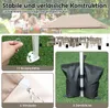 A collage of images showing a beige pop-up canopy tent and its accessories, with a group of people in the background. Náhled obrázku produktu