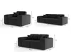 Sofaset Designersofa CELES 3-2-1 in Stoff Scala Beige Produktbild-Vorschau 2