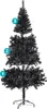 Albero di Natale Nero Artificiale, 180 cm 708 rami Anteprima dell’immagine prodotto 2