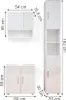 Set mobili bagno Vicco Irma Bianco lucido 3 parti, con Anteprima dell’immagine prodotto 7