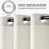 Close-up of curtain grommets with dimensions indicated. Produktbild-Vorschau