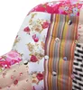 BELIANI Sessel Rosa Patchwork Polsterbezug Birkenholz Produktbild-Vorschau 6