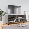 vidaXL TV skrinka s kolieskami Grey Sonoma 90x35x35 cm Náhľad obrázku produktu 2
