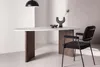FURNLUX Jedálenský stôl Gronvik orech a mramor sivý 90 cm / Náhľad obrázku produktu 5