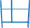 A blue metal folding sawhorse on a white background. Produktbild-Vorschau