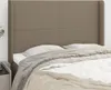 Kopfteil mit Ohren Taupe 147x16x118/128 cm Stoff Produktbild-Vorschau 2