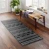 Teppichläufer 60x180 cm, schwarz (Shadow Grid) rutschfester Produktbild-Vorschau 1