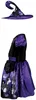 Hexe Halloween Kostüm Lila Schwarz Zauberhut Kürbis Baby Produktbild-Vorschau 6
