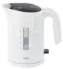 A white Braun electric kettle is shown from a slightly elevated side angle against a white background. Produktbild-Vorschau
