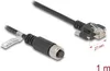 Delock M12 Kabel A-kodiert 8 Pin Buchse zu RJ45 Stecker mit Produktbild-Vorschau 3