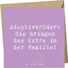 Mr. & Mrs. Panda Grußkarte Spruch Adoptivbrüder Extra - Produktbild-Vorschau 1