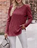 ASKSA Damen Langarmshirt Rundhals Rippstrick Casual Elegant Produktbild-Vorschau 2