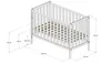 ZEE BAMBI Weiß Beistellbett Baby mit Matratze & Rollen Produktbild-Vorschau 6