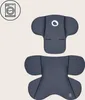 Two padded inserts for a baby car seat, shown against a plain background. A washing machine icon is in the top left corner. Anteprima dell’immagine prodotto