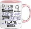 DJane Geschenk Becher Tasse Gott Schuf Alle Menschen Gleich Produktbild-Vorschau 1