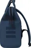 A side view of a navy blue rucksack. Voir les images du produit