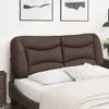 The Living Store Kopfteil-Kissen Braun 120 cm Kunstleder Produktbild-Vorschau 4