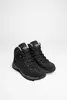 A pair of black hiking boots on a white background. Voir les images du produit