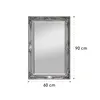 Manchester Wandspiegel Massivholzrahmen rechteckig 90 x 60 Produktbild-Vorschau 6