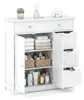 Mobiletto da bagno COSTWAY, in legno, con 4 cassetti e 2 Anteprima dell’immagine prodotto 1