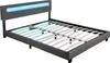 Juskys Polsterbett Paris 180 x 200 cm Kunstleder mit LED, Produktbild-Vorschau 5