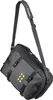 A black and gray duffel bag with yellow accents and a shoulder strap, shown at an angle against a white background. Produktbild-Vorschau